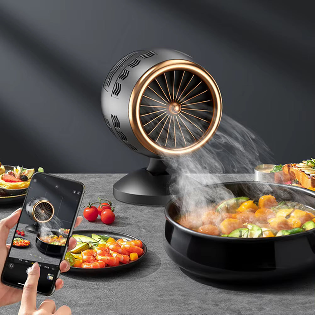 Portable USB Smoke Extractor Fan - 3 Speed Control for Kitchen