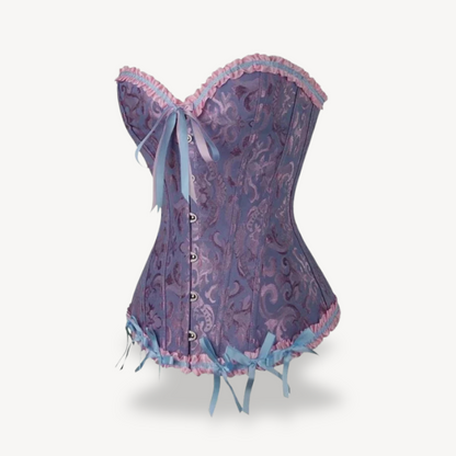 Ladies' Silk Tie Front Bustier Top