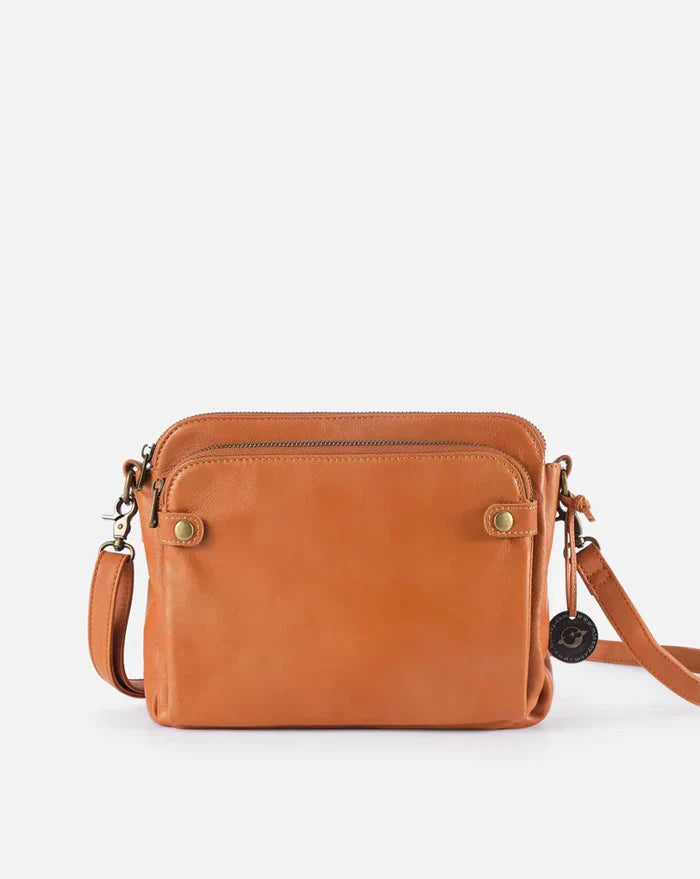 Luxury Leather Cross Body Handbag - OutfitLondon