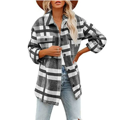 Classic Comfortable Plaid Shirt for Women