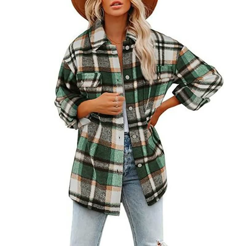 Classic Comfortable Plaid Shirt for Women