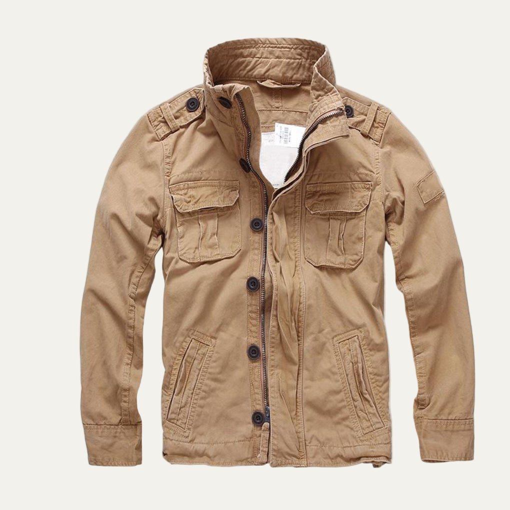 Men's Heavy Duty Distressed Jean Jacket