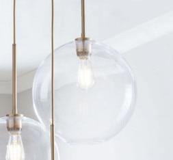 Elegant Amber Pendant Light in Glass and Metal