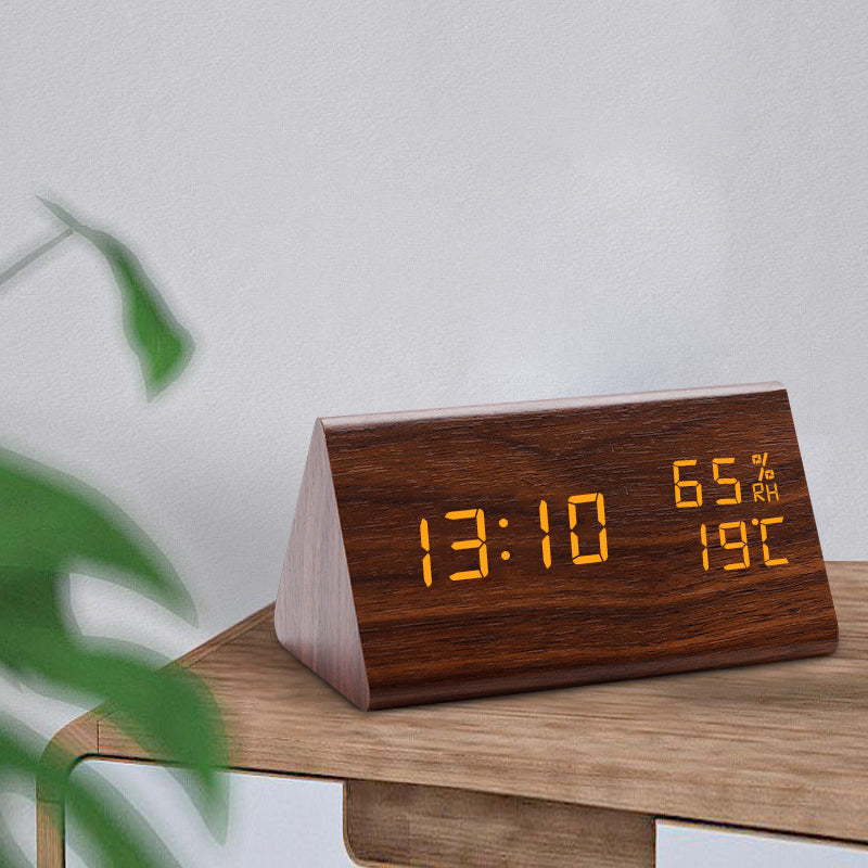 Compact LED Clock Radio with Temperature Display - OutfitLondon