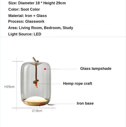Eco Friendly Hemp Hanging Lamp