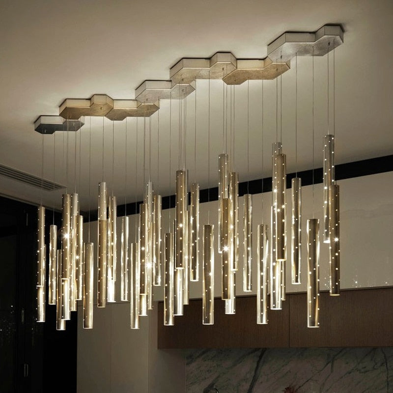 Luxurious Drop Crystal Ceiling Lamp - OutfitLondon