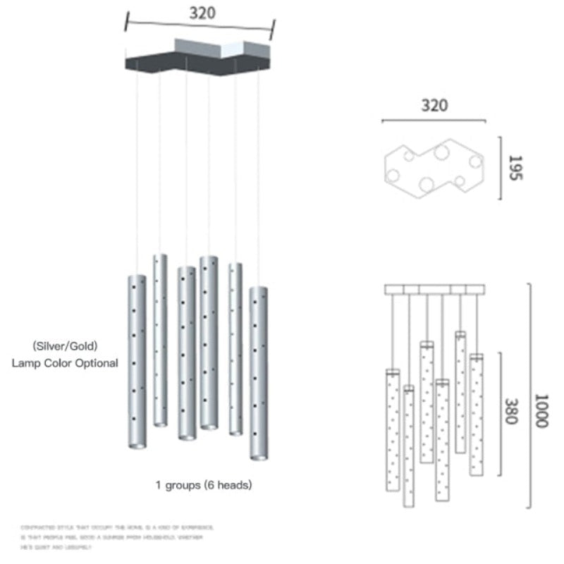 Luxurious Drop Crystal Ceiling Lamp