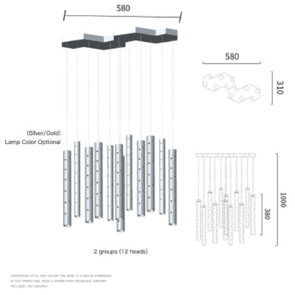 Luxurious Drop Crystal Ceiling Lamp