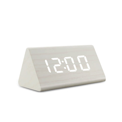 Compact LED Clock Radio with Temperature Display