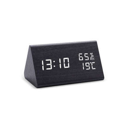 Compact LED Clock Radio with Temperature Display