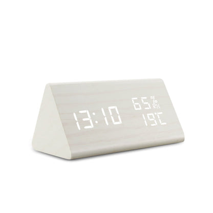 Compact LED Clock Radio with Temperature Display