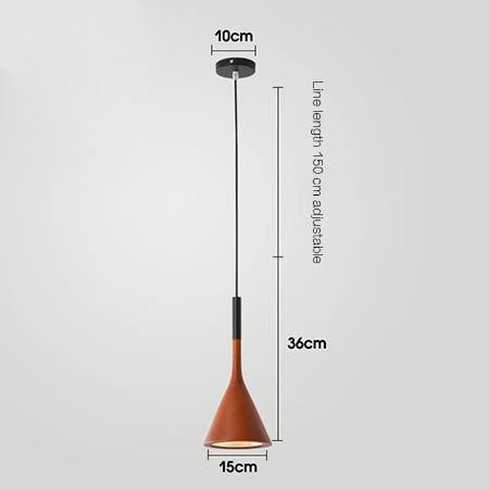 Rustic Pendant Cone Ceiling Light