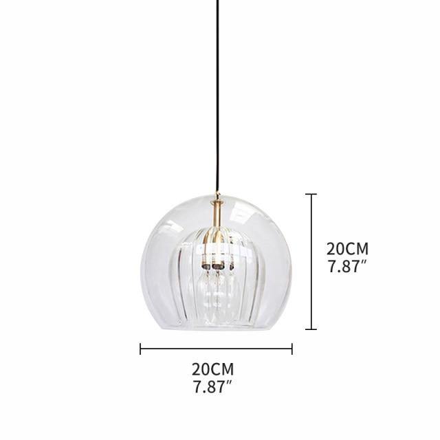 Sparkling Glass Pendant LED Light