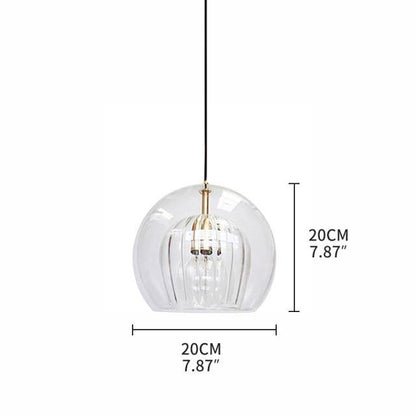 Sparkling Glass Pendant LED Light
