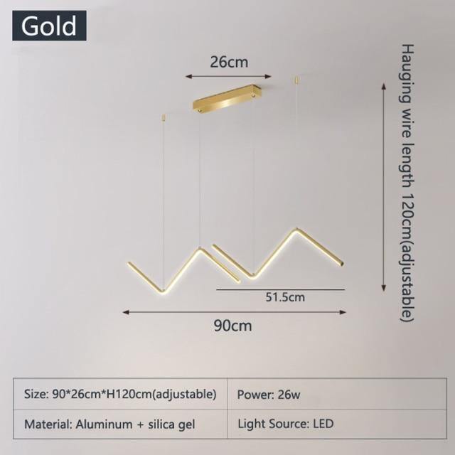Sleek Geometric Pendant LED Lamp