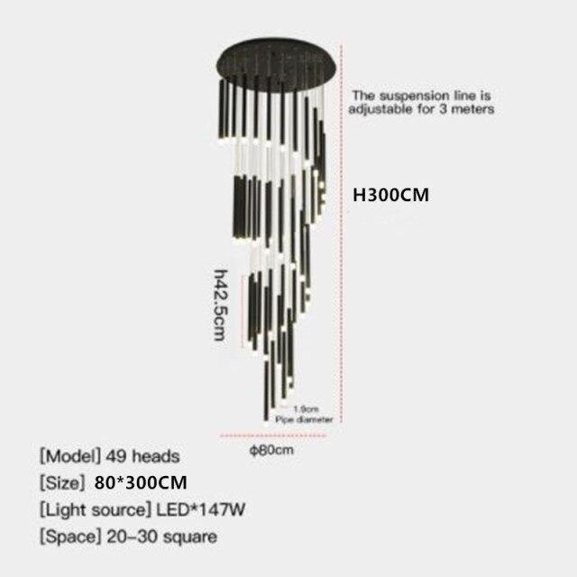 Stylish Contemporary Black Drop Light