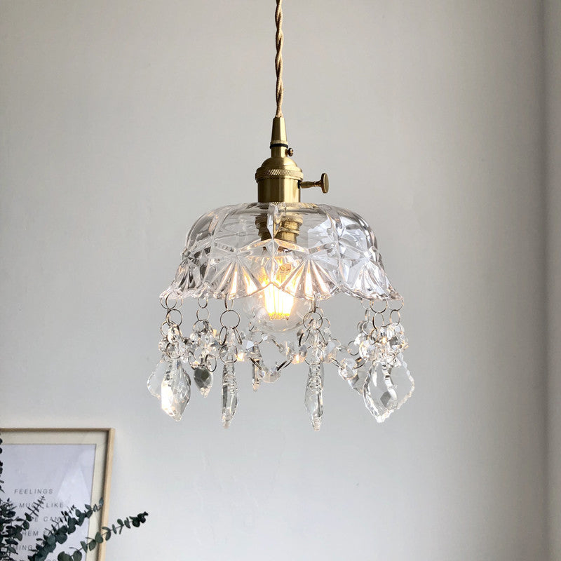 Elegant Glass Drop Ceiling Chandelier - OutfitLondon