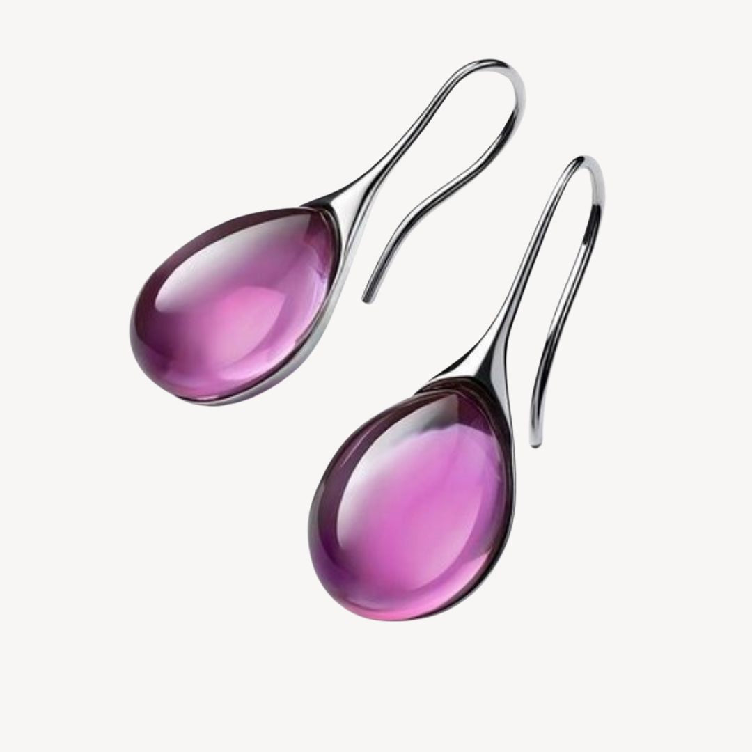 Sparkling Diamond Style Dangle Earrings