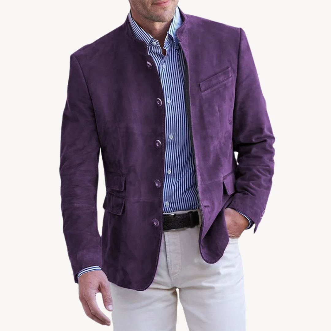 Luxury Velvet Mens Blazer Coat