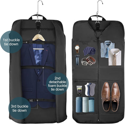 Compact Travel Clothing Bag with Strap and Waterproof Cover