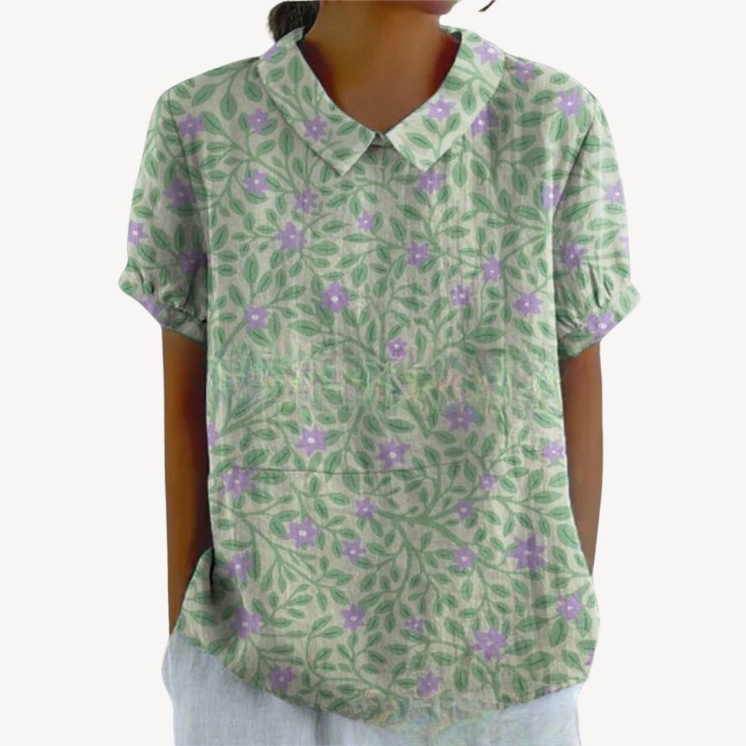 Pretty Blouse Button Front Ladies Shirt