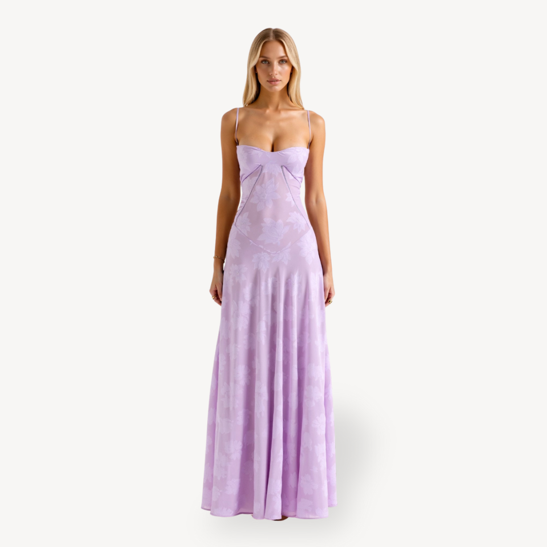 Pretty Flower Long Summer Dress