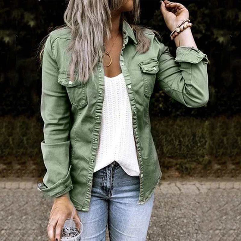 Classic Women's Blue Denim Jacket