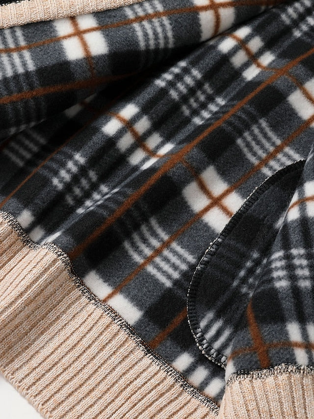 Men's Cozy Ribbed Crew Neck Sweater Cardigan