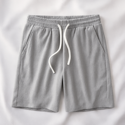 Queenie | Relaxed Fit Waffle Knit Shorts
