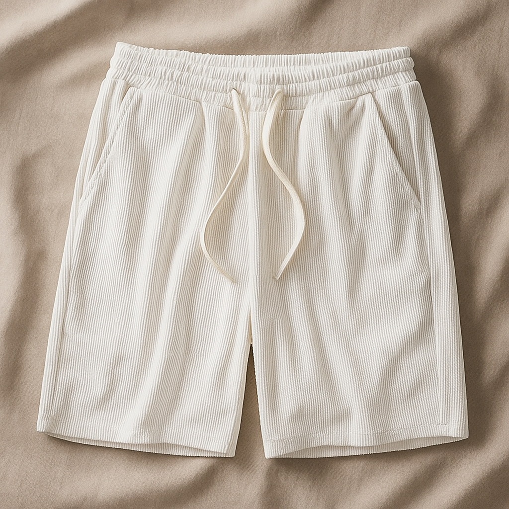 Queenie | Relaxed Fit Waffle Knit Shorts