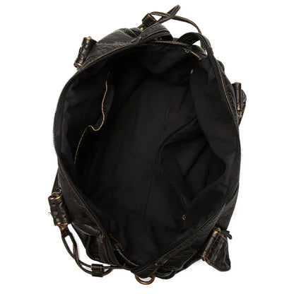 Durable Leather School Backpack with Strong Strap
