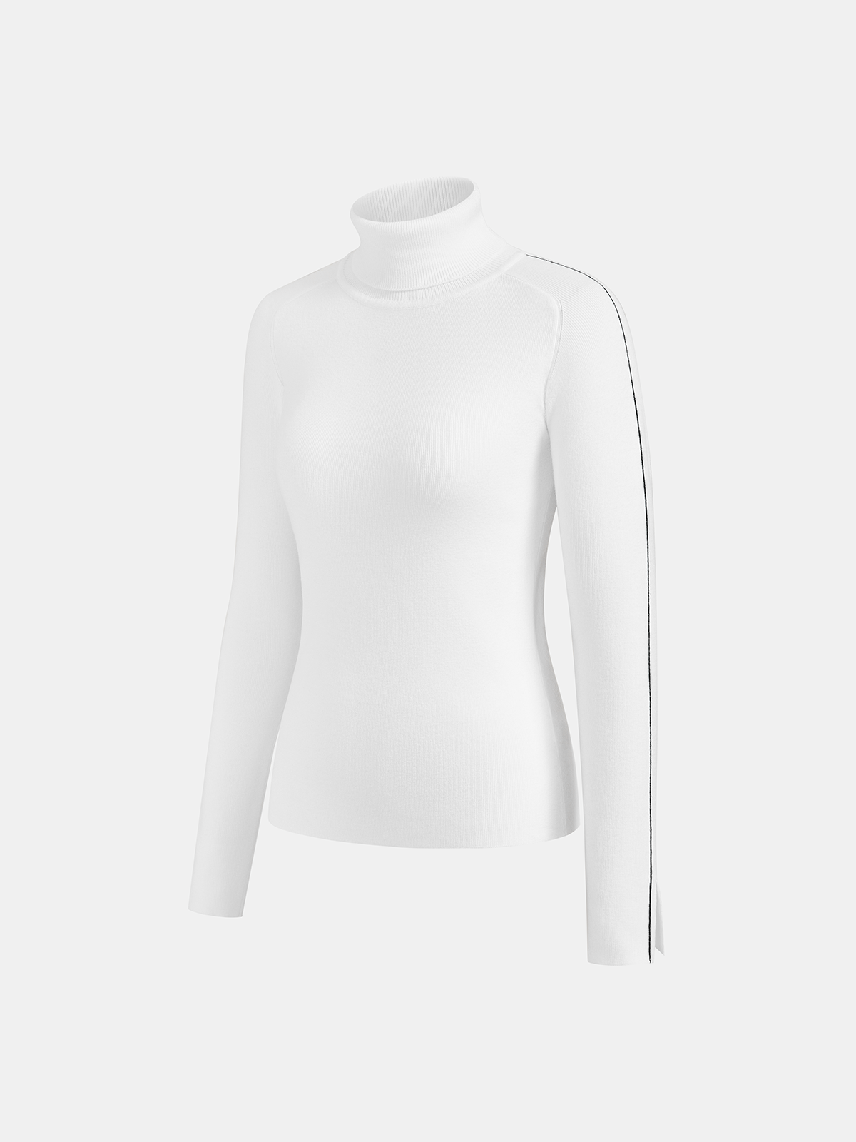 Raven | Fitted Contrast Piping Holiday Sweater