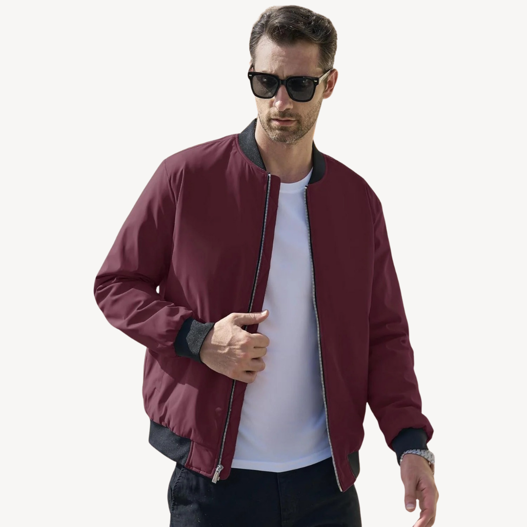 Warm Padded Men's Bomber Coat
