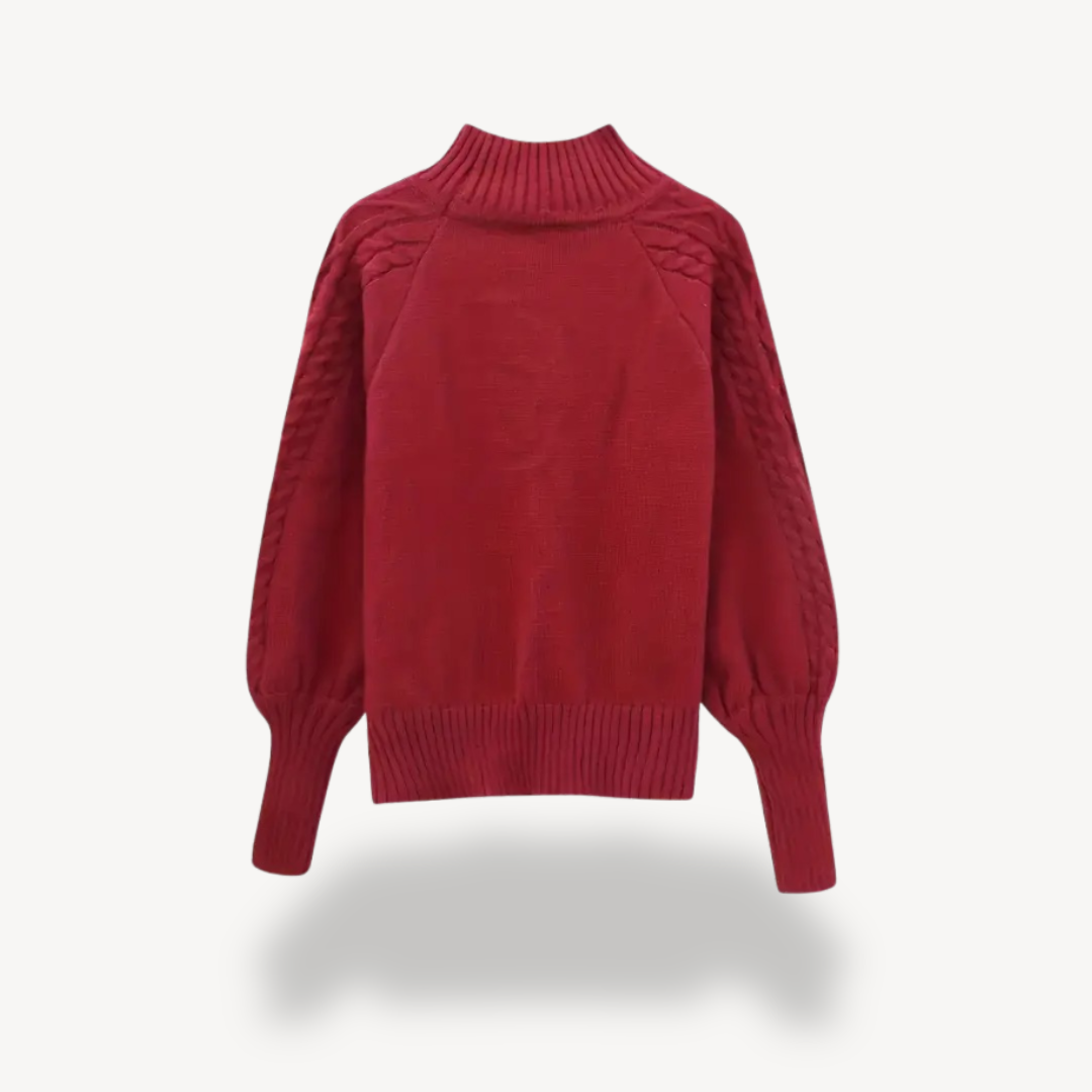 Soft Crew Neck Wool Sweater for Women