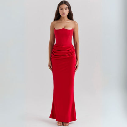 Elegant Sleeveless Lace Maxi Dress for Women
