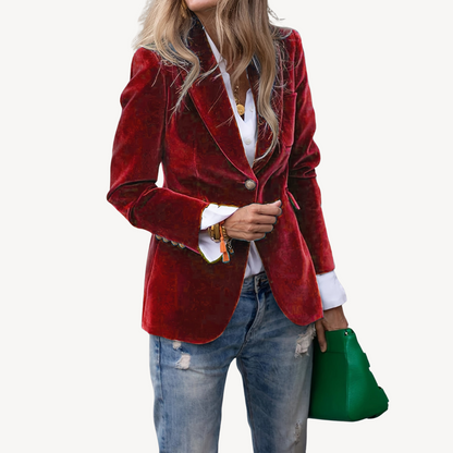 Luxurious Soft Womens Velvet Jacket