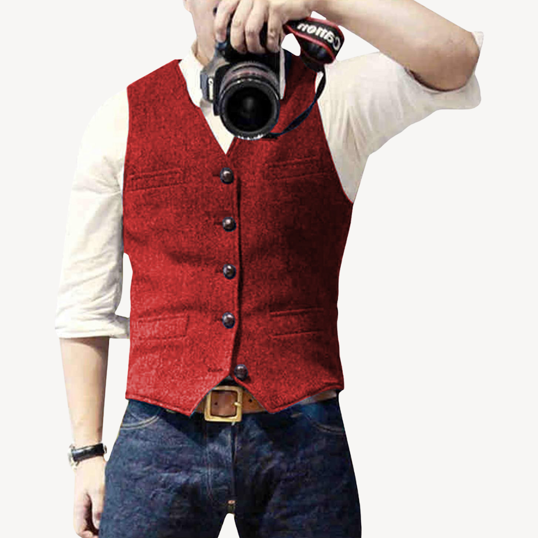Classic Fitted Wool Waistcoat