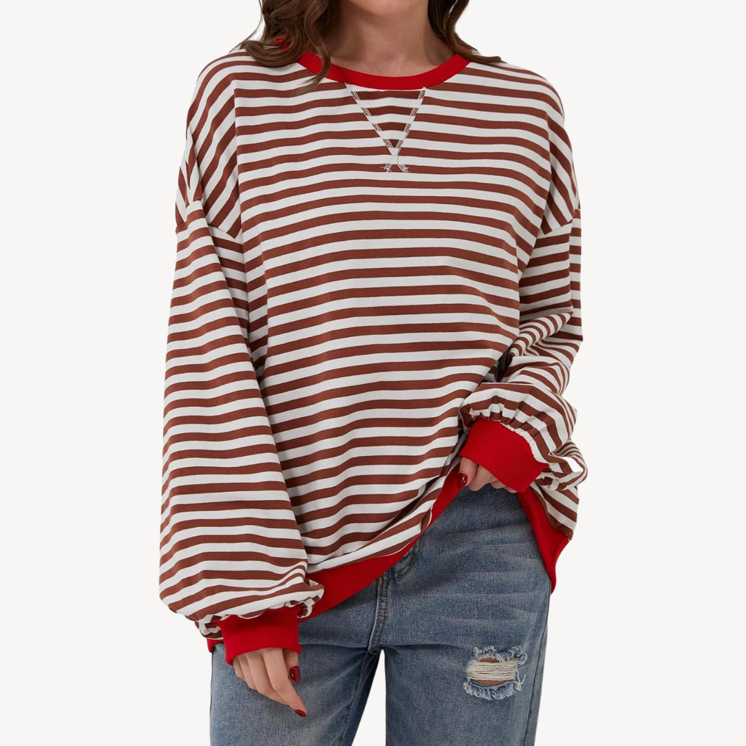 Ladies Classic Vertical Stripe Shirt