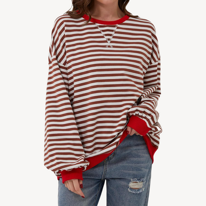 Ladies Classic Vertical Stripe Shirt