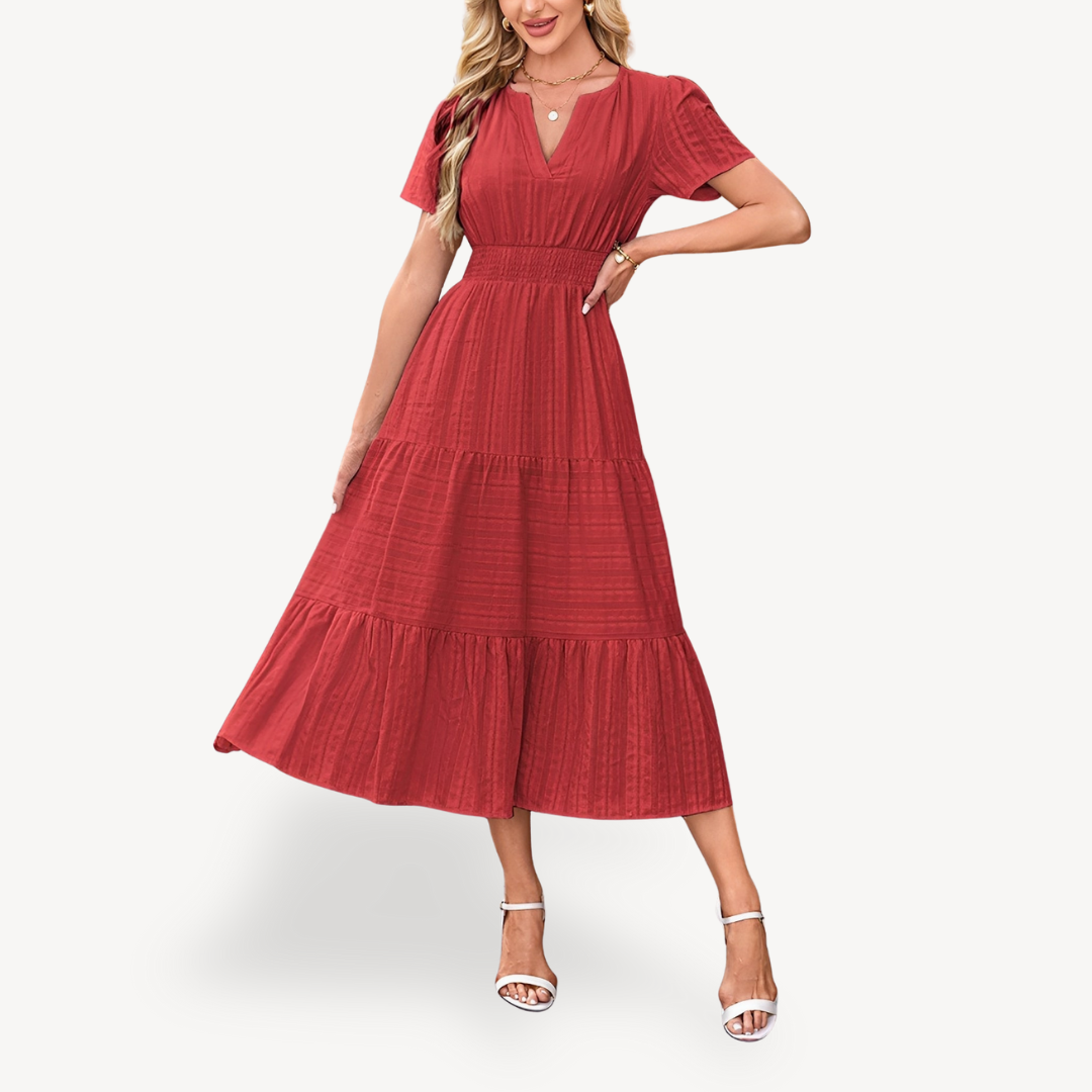 Layered Mid Length Women's Dress