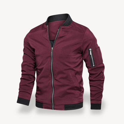 Men's Zip Up Flight Jacket