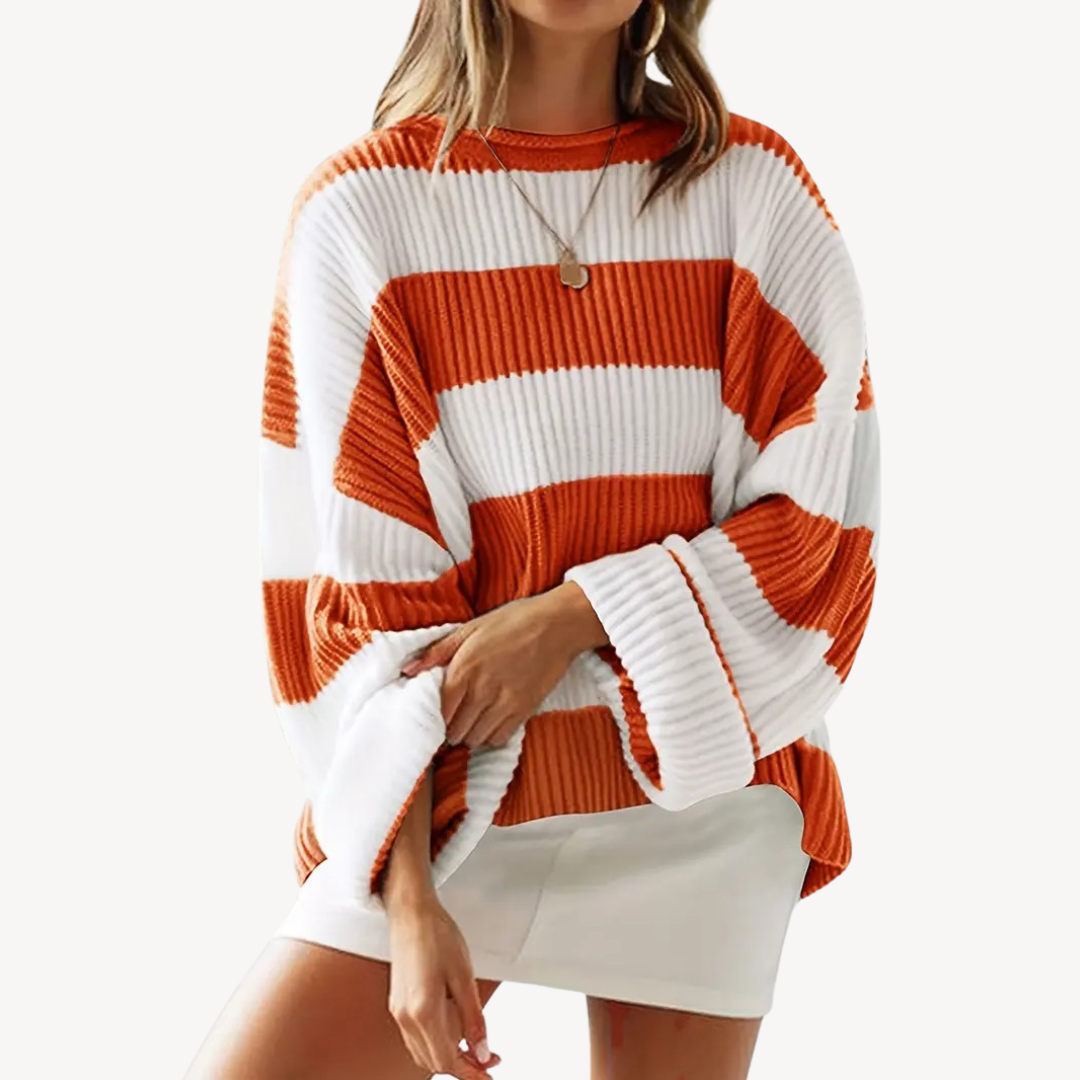 Comfy Women's Horizontal Knit Sweater