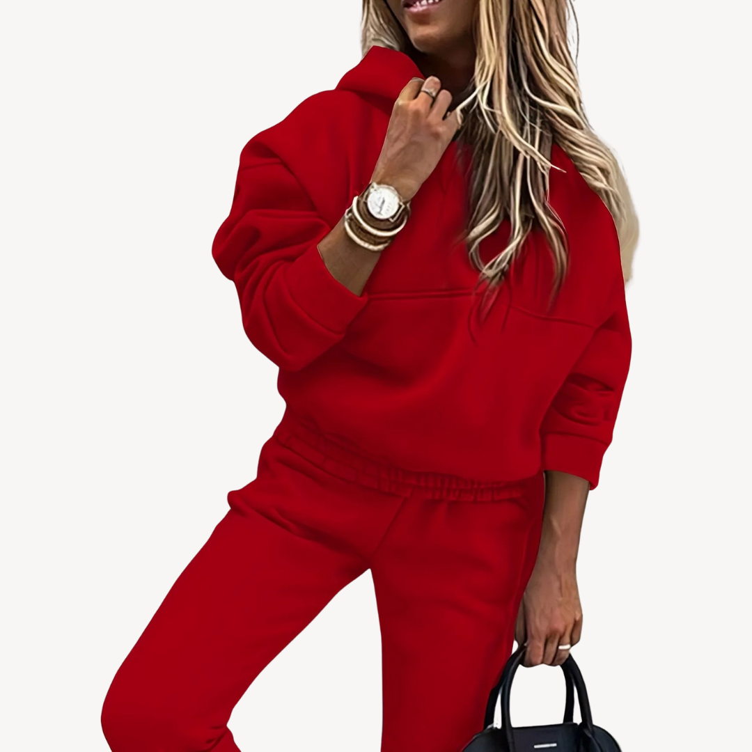 Ladies' Comfortable Hoodie Pant Set - OutfitLondon