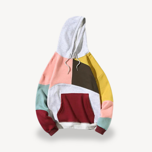 Multicolor Graphic Hooded Sweatshirt - OutfitLondon