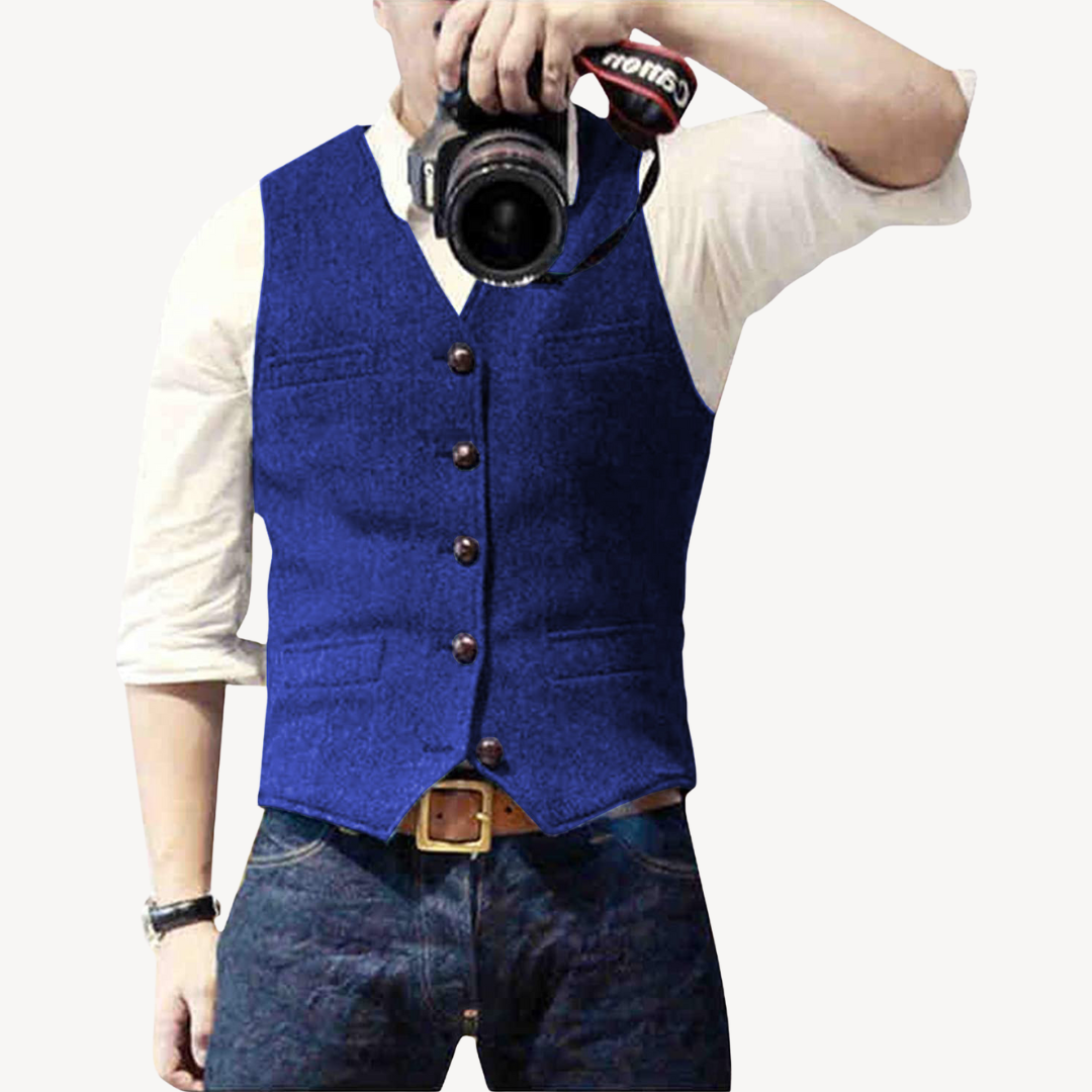 Classic Fitted Wool Waistcoat