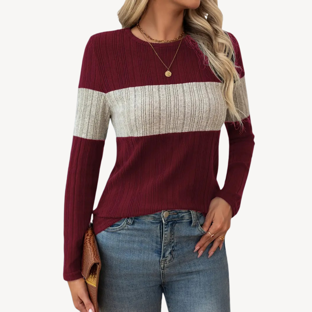 Classic Women's Horizontal Stripe Shirt