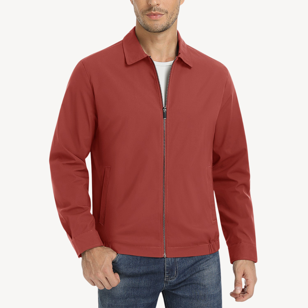 Waterproof Mens Zip Up Jacket with Pockets