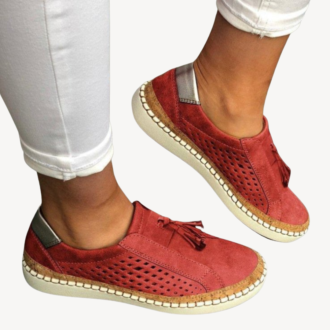Comfortable Leather Slip On Shoes for Women