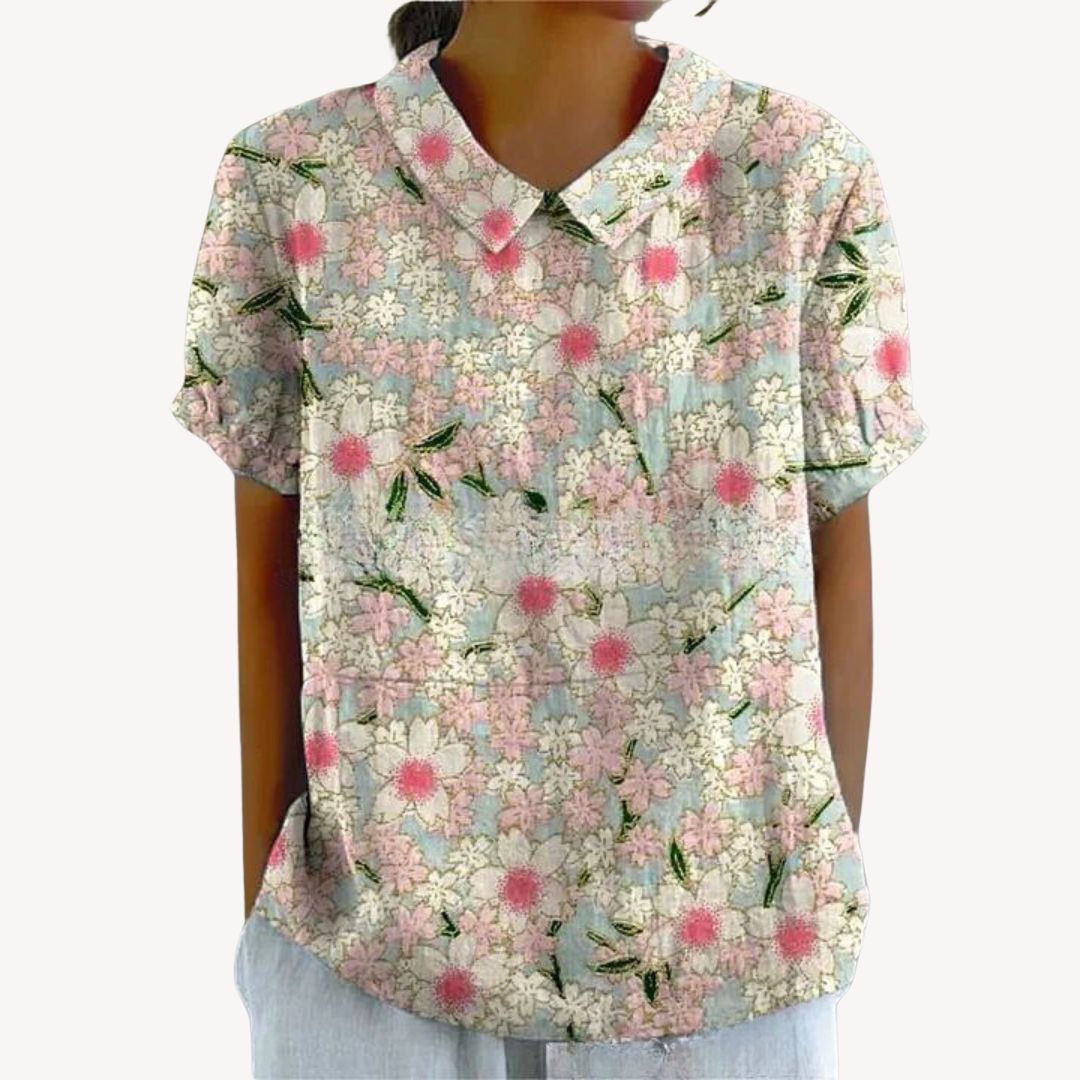 Pretty Blouse Button Front Ladies Shirt