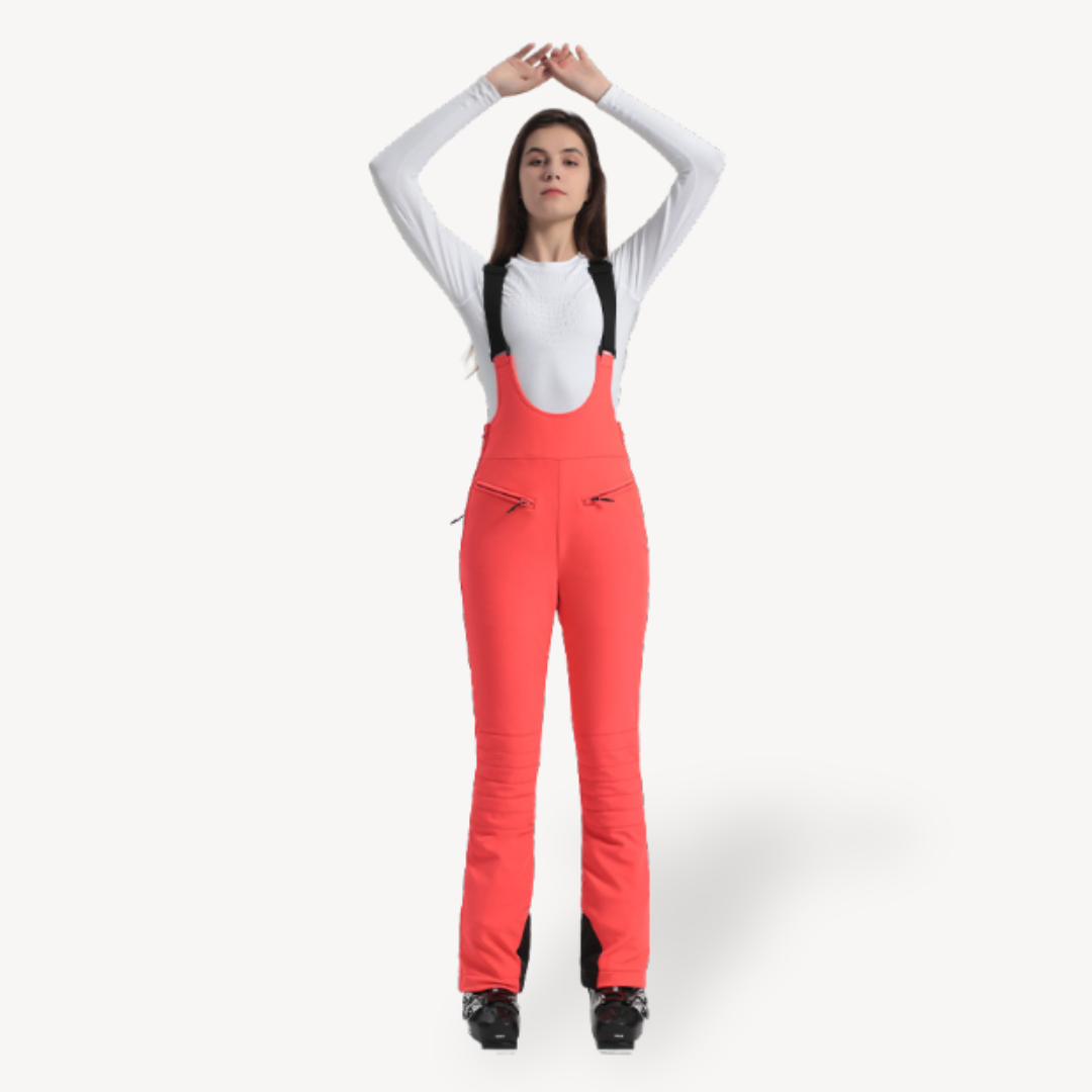 Ladies Snow Pants Bib Overalls - OutfitLondon